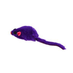 Mouse Shape Cat Teaser Toys Purple